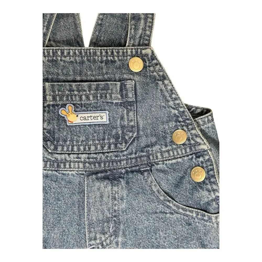 Vintage Carter's Baby Overalls Puppy Dog 9 Months